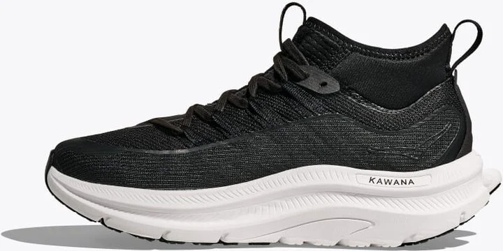 HOKA Women's Kawana Mid Shoes in Black/White - Image 8