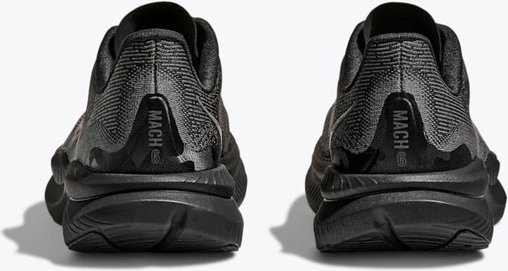 HOKA Women's Mach 6 Shoes in Black/Outer Orbit - Image 5