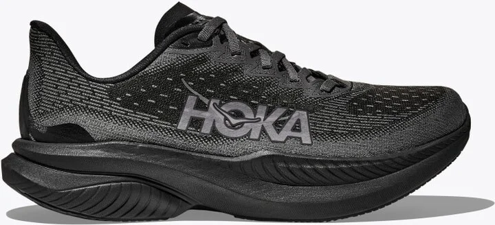 HOKA Women's Mach 6 Shoes in Black/Outer Orbit