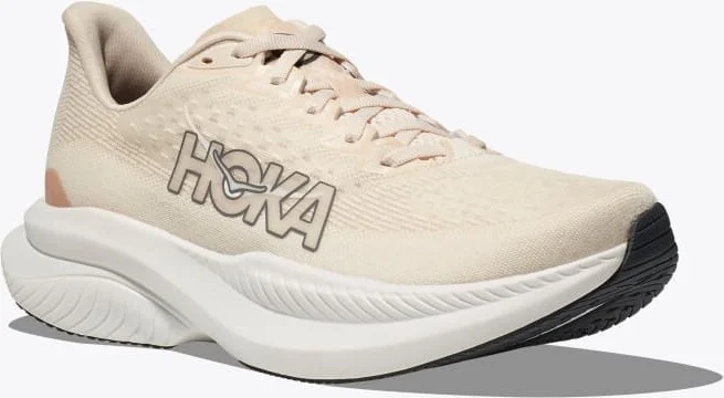 HOKA Women's Mach 6 Shoes in Eggnog/Vanilla - Image 6