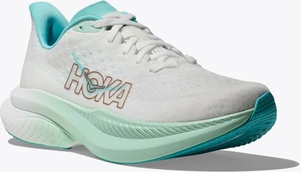 HOKA Women's Mach 6 Shoes in Frost/Rose Gold - Image 6