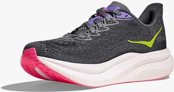 HOKA Women's Mach 6 Shoes in Grey Skies/Charcoal Grey - Image 3