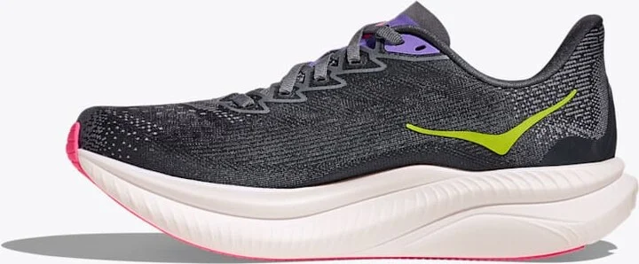 HOKA Women's Mach 6 Shoes in Grey Skies/Charcoal Grey - Image 8