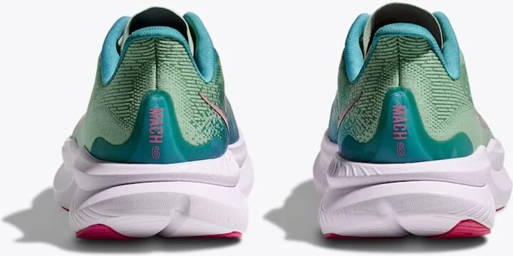 HOKA Women's Mach 6 Shoes in Jadeite/Alpine Blue - Image 5