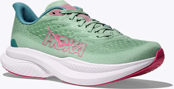 HOKA Women's Mach 6 Shoes in Jadeite/Alpine Blue - Image 6