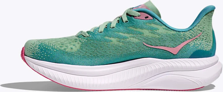 HOKA Women's Mach 6 Shoes in Jadeite/Alpine Blue - Image 8
