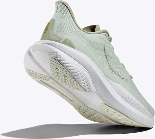 HOKA Women's Mach 6 Shoes in Oyster Mushroom/Truffle Salt - Image 4