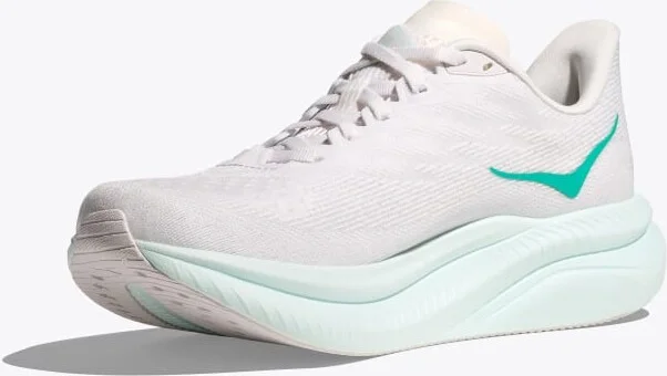 HOKA Women's Mach 6 Shoes in White/Droplet - Image 3