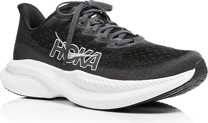 Hoka Women's Mach 6 Wide Lace Up Low Top Running Sneakers