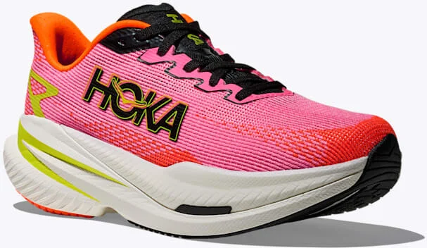 HOKA Women's Mach X 3 in Neon Rose/Neon Tangerine - Image 6