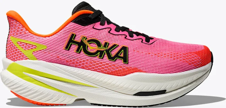 HOKA Women's Mach X 3 in Neon Rose/Neon Tangerine