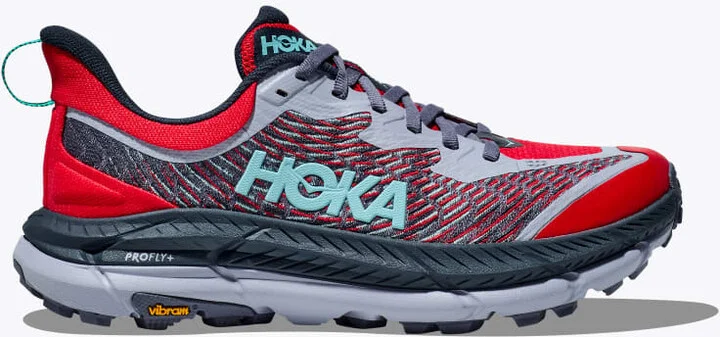 HOKA Women's Mafate Speed 4 Shoes in Cerise/Stormy Skies