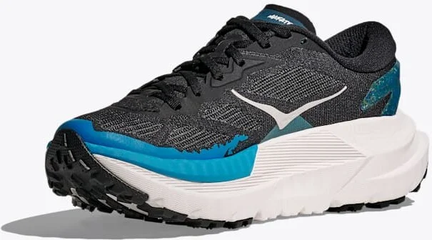 HOKA Women's Mafate X Shoes in Black/Skyward Blue - Image 3