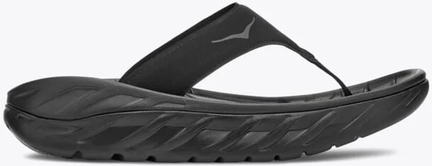 HOKA Women's ORA Recovery Flip Shoes in Black/Dark Gull Gray - Image 7