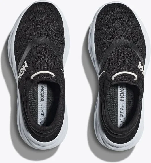 HOKA Women's Ora Recovery Shoe 2 in Black/White - Image 2