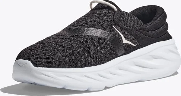 HOKA Women's Ora Recovery Shoe 2 in Black/White - Image 3