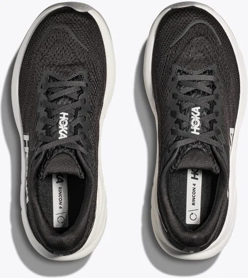 HOKA Women's Rincon 4 Shoes in Black/White - Image 2