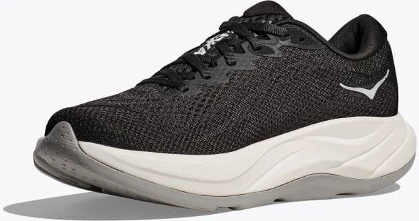 HOKA Women's Rincon 4 Shoes in Black/White - Image 3