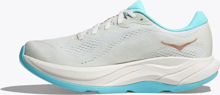HOKA Women's Rincon 4 Shoes in Frost/Rose Gold - Image 8