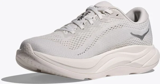 HOKA Women's Rincon 4 Shoes in White/Silver - Image 3