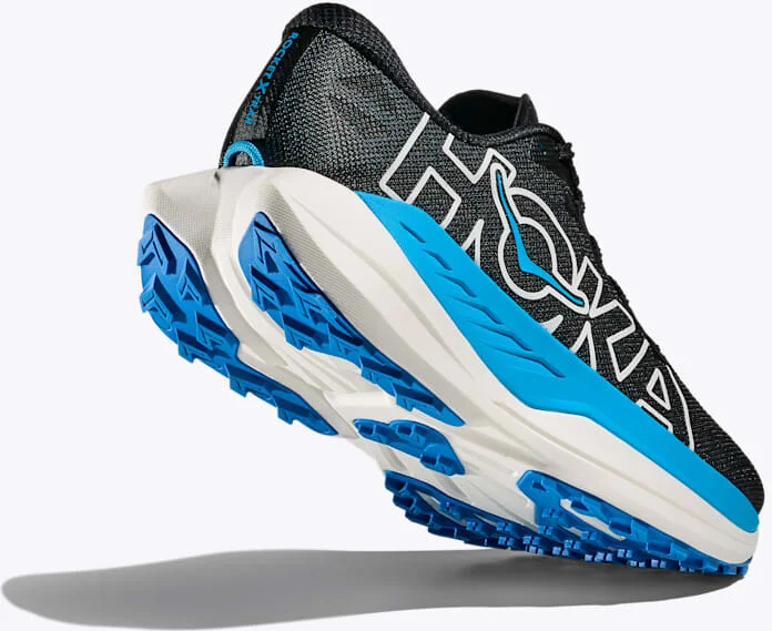 HOKA Women's Rocket X Trail Shoes in Black/Skyward Blue - Image 4
