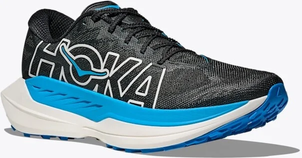 HOKA Women's Rocket X Trail Shoes in Black/Skyward Blue - Image 6