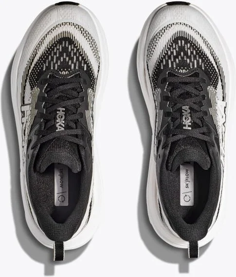 HOKA Women's Skyflow Shoes in Black/White - Image 2