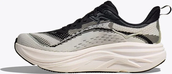 HOKA Women's Skyflow Shoes in Black/White - Image 8