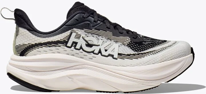 HOKA Women's Skyflow Shoes in Black/White
