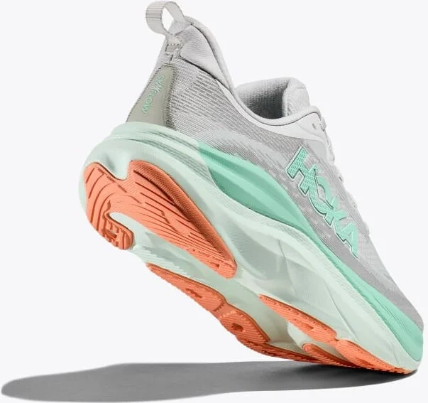 HOKA Women's Skyflow Shoes in Cosmic Grey/Seafoam - Image 4