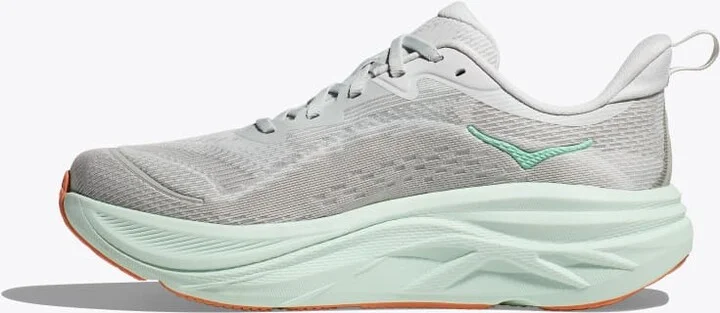HOKA Women's Skyflow Shoes in Cosmic Grey/Seafoam - Image 8
