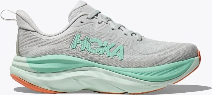 HOKA Women's Skyflow Shoes in Cosmic Grey/Seafoam