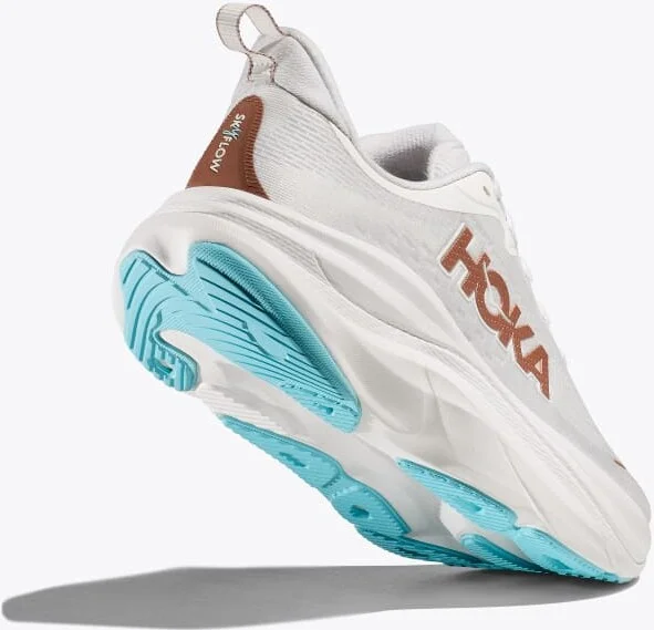 HOKA Women's Skyflow Shoes in Frost/Rose Gold - Image 4