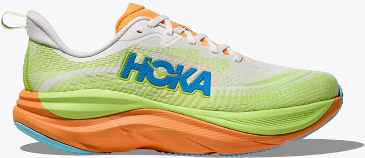 HOKA Women's Skyflow Shoes in Frost/Solar Flare