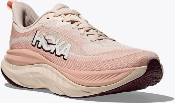 HOKA Women's Skyflow Shoes in Rose Cream/Rose Latte - Image 6