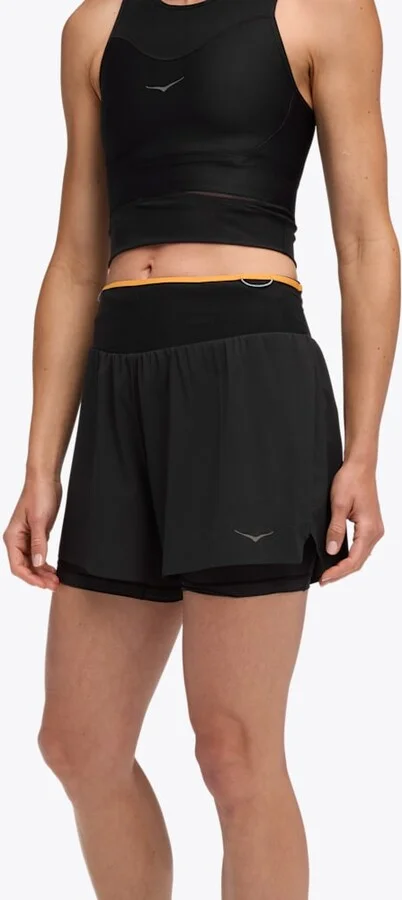 HOKA Women's SkyGlide Short Shoes in Black