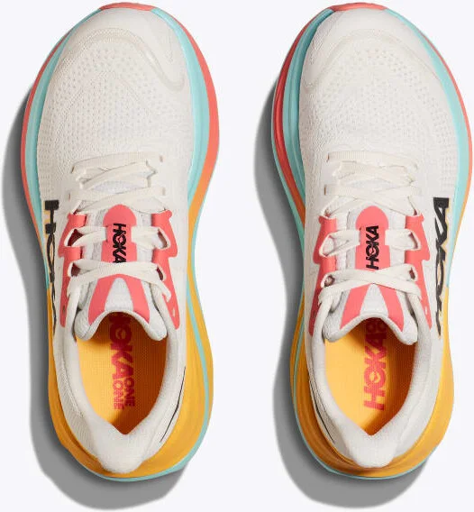 HOKA Women's Skyward X Shoes in Blanc De Blanc/Swim Day - Image 2