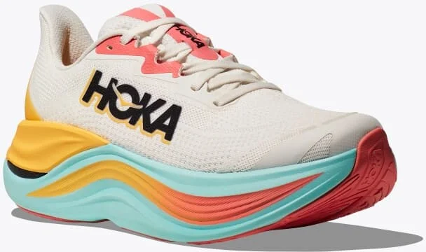 HOKA Women's Skyward X Shoes in Blanc De Blanc/Swim Day - Image 6