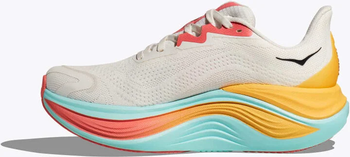 HOKA Women's Skyward X Shoes in Blanc De Blanc/Swim Day - Image 8