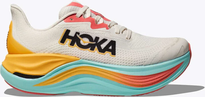 HOKA Women's SKYWARD X Shoes in Blanc De Blanc/Swim Day
