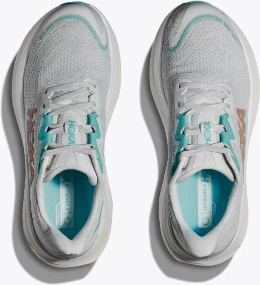 HOKA Women's SKYWARD X Shoes in Cosmic Grey/Rose Gold - Image 2