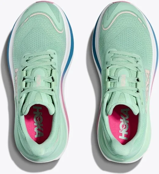 HOKA Women's Skyward X Shoes in Jadeite/Dried Rose - Image 2