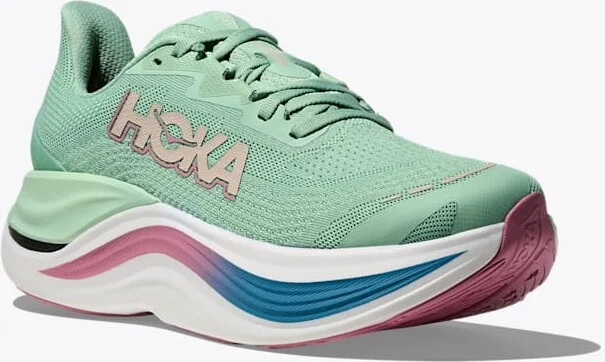 HOKA Women's Skyward X Shoes in Jadeite/Dried Rose - Image 6