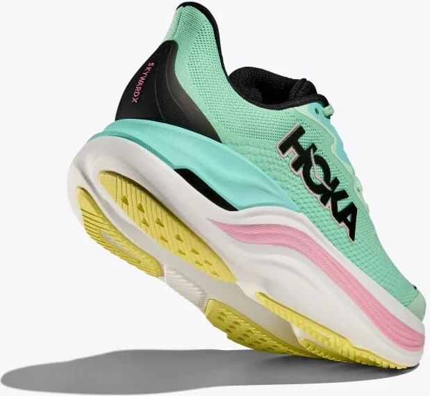 HOKA Women's SKYWARD X Shoes in Mint Fluorite/Blue Spark - Image 4