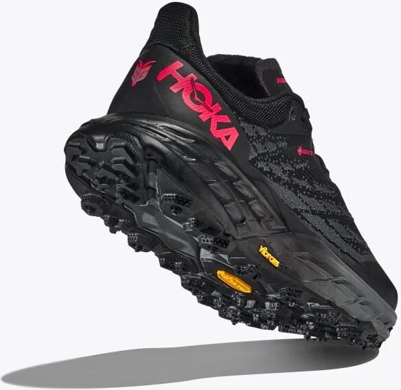 HOKA Women's Speedgoat 5 GTX Spike Shoes in Black/Black - Image 4