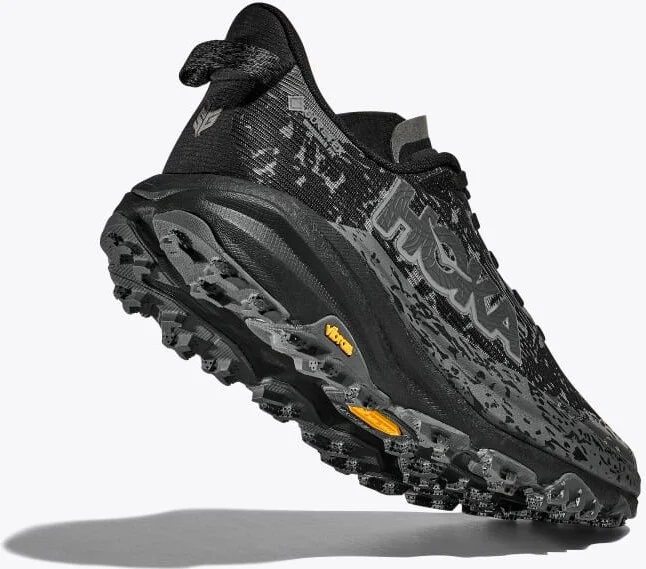 HOKA Women's Speedgoat 6 GTX Shoes in Black/Outer Orbit - Image 3