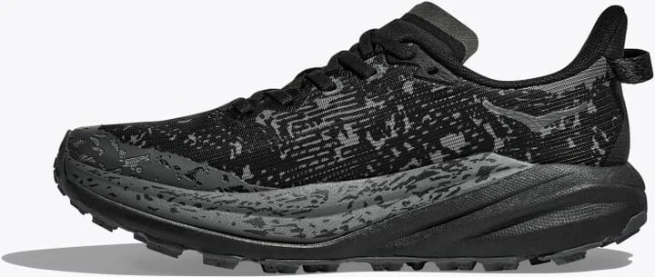 HOKA Women's Speedgoat 6 GTX Shoes in Black/Outer Orbit - Image 6
