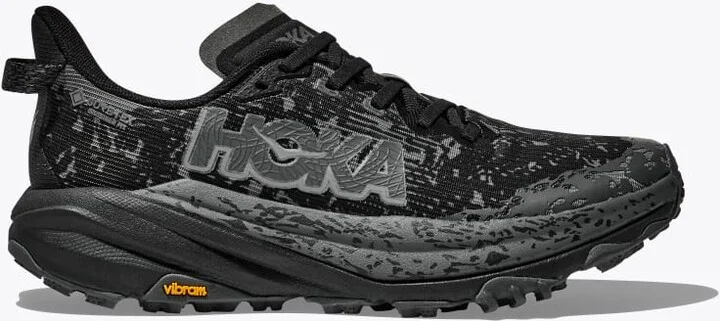 HOKA Women's Speedgoat 6 GTX Shoes in Black/Outer Orbit