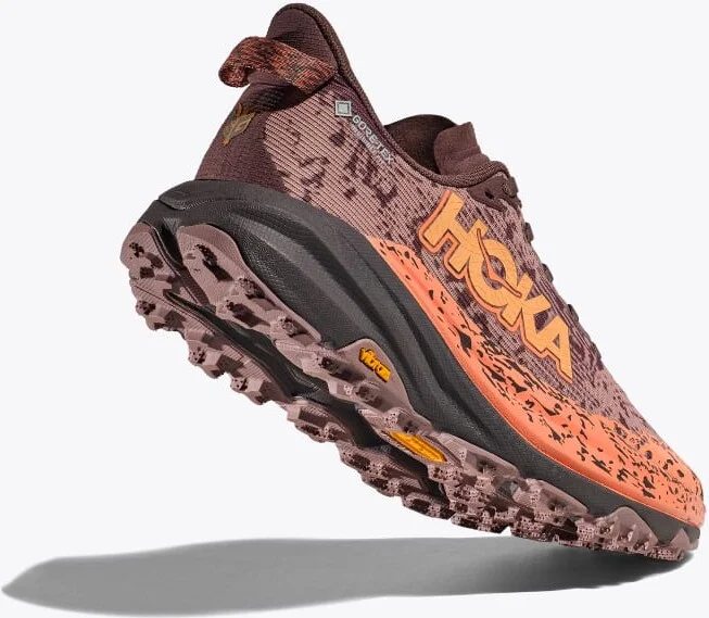 HOKA Women's Speedgoat 6 GTX Shoes in Smoky Quartz/Quartzite - Image 4