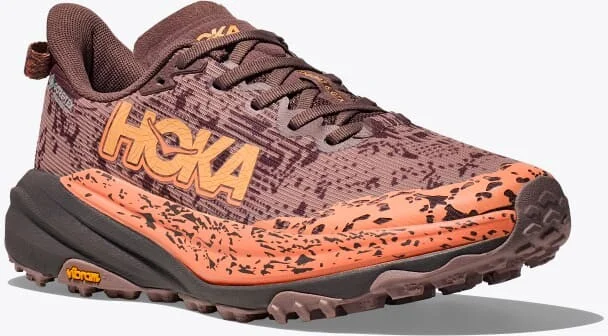 HOKA Women's Speedgoat 6 GTX Shoes in Smoky Quartz/Quartzite - Image 6